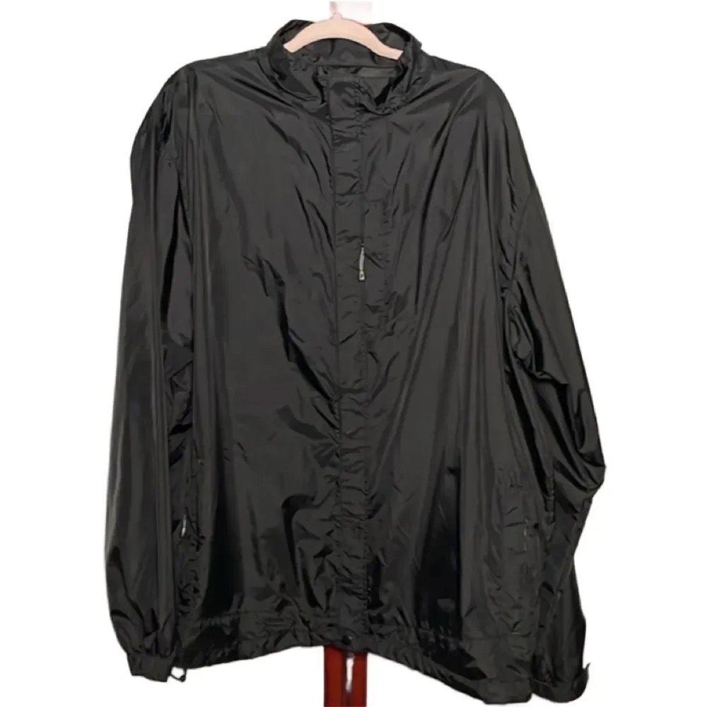 Walter Hagen Men’s Black Windbreaker Lightweight Waterproof Jacket (Size: XL)